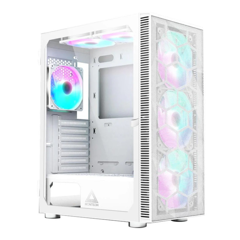 Montech X3 Mesh ATX Mid-Tower Case - White - صندوق